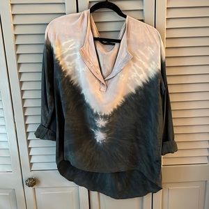 Patterson J. Kincaid - Long Sleeved Tye Dye Top - Size Small